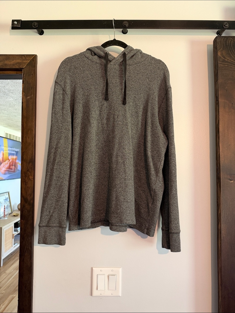 Banana Republic Men's Hooded Pullover - Gray